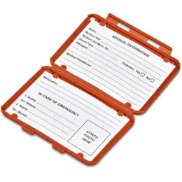 Altitude Seatbelt Medi-Wallet Orange Open
